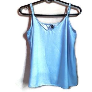 H&M chic blue and white shirt